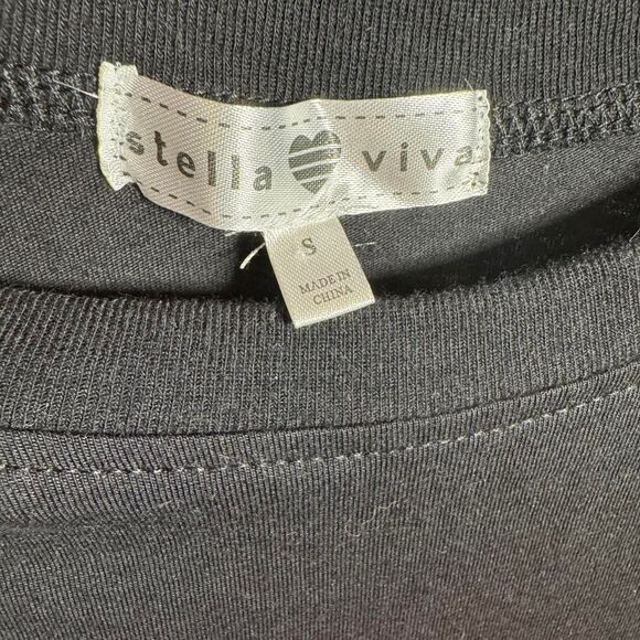 Stella Viva Black Anime Graphic Tee Size Sm - Picture 4 of 4